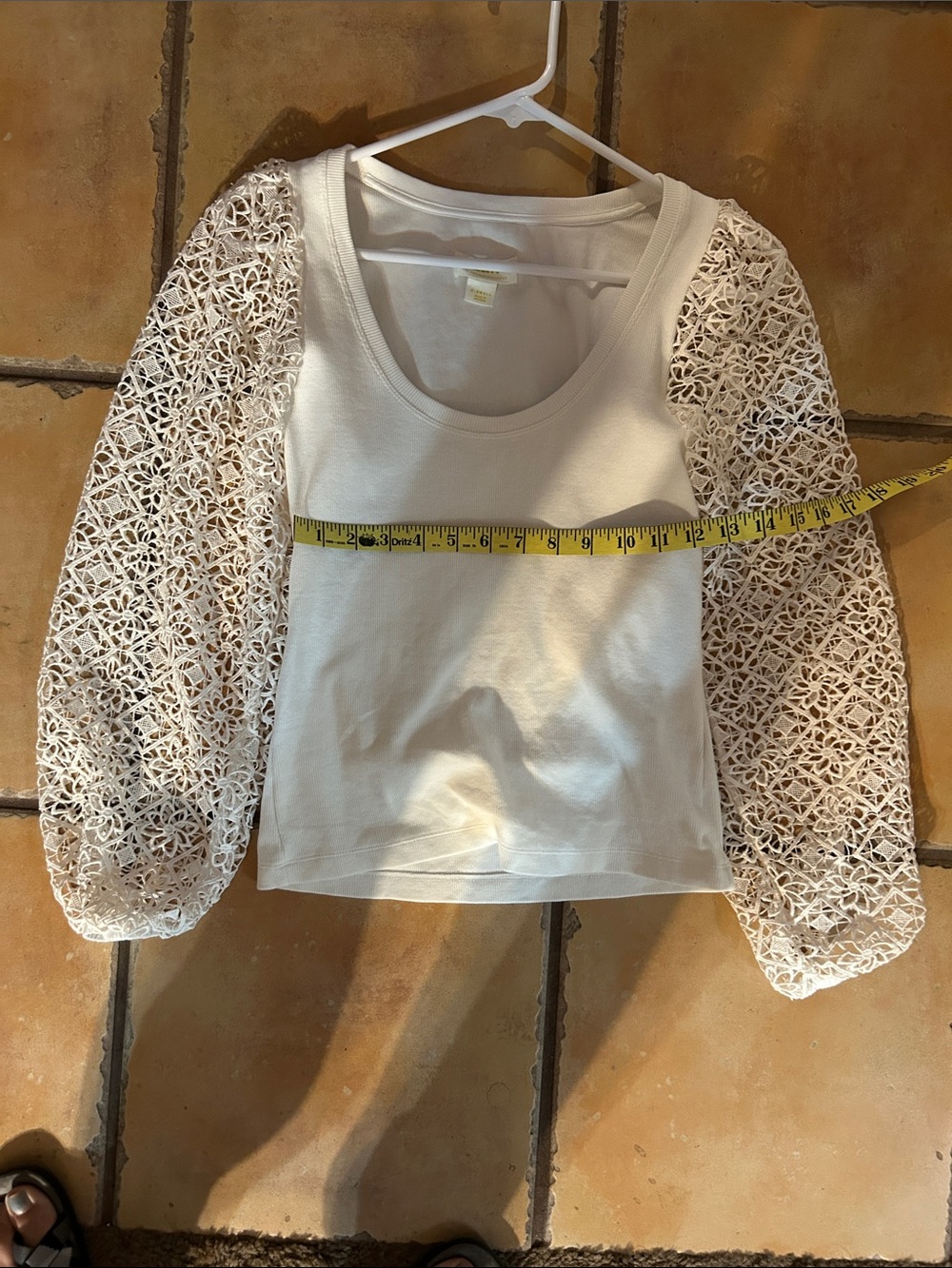 Maeve by anthropology Cream Crochet xtra small long sleeve - Picture 6 of 6